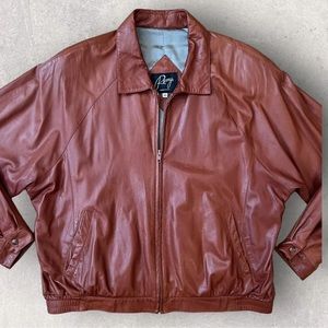 Vintage 1970's Remy leather jacket butter soft brown full zip lined made in USA